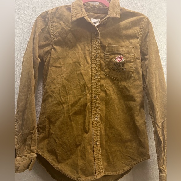 Vans Overtime Rose Corduroy Button Up Shirt - Picture 4 of 8